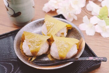 桜餅　春の和菓子