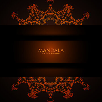 beautiful mandala design decorative background