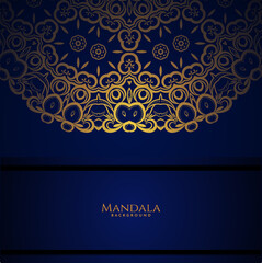 luxury mandala gold color with stylish background