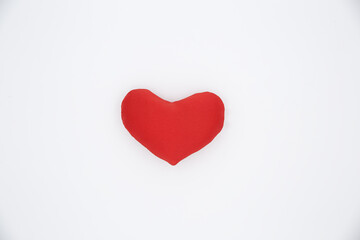 Red hearts on a white background.