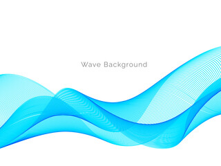Modern decorative wave stylish dynamic background illustration pattern
