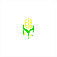 logo icon corn templet vector templet