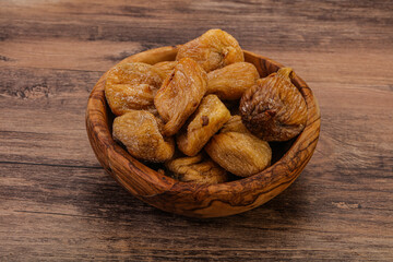 Dry sweet fig fruit heap