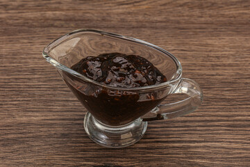 Black Pepper sauce in the bowl