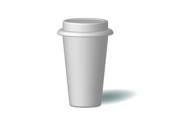 paper coffee cup as illustration of coffee take out