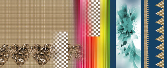 Digital dextile design and design pattern background 
