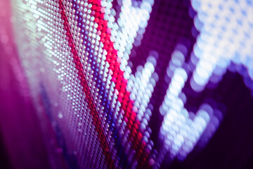 CloseUp LED blurred screen. LED soft focus background. abstract background ideal for design.
