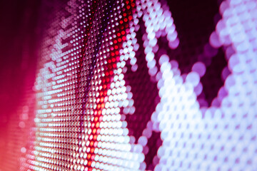 CloseUp LED blurred screen. LED soft focus background. abstract background ideal for design.