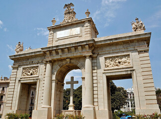 Triumphal Arch in Valencia - Spain 