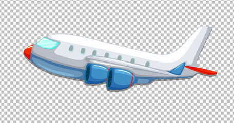 Airplane cartoon style on transparent background © GraphicsRF