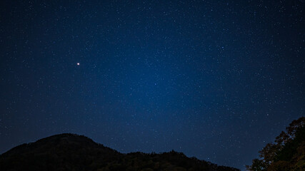 キャンプ場から見える星たち