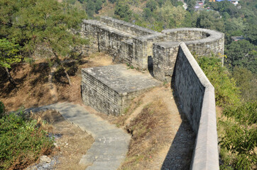 Fototapeta na wymiar Historical Fort Building Of Sujanpur H.P India