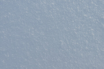 The surface of a fluffy snowdrift with snowflakes