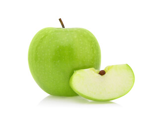 green apple isolated on white background