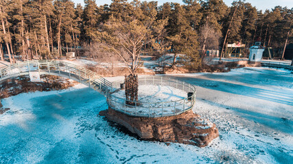 Park of Gagarin in Chelyabinsk