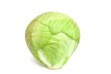 Fototapeta premium White cabbage on a white background