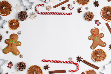 Christmas food frame