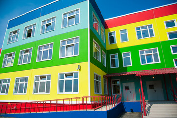 The building of a new kindergarten
