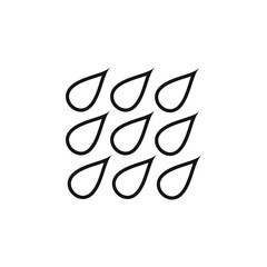 Icon vector graphic of water drop, good for template web app