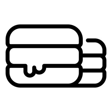 recommend clip art: Macarons icon. Outline macarons vector icon for web design isolated on white background