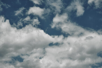 Sky in the clouds, sunny day, background