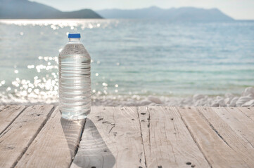 bottled water and the sea
