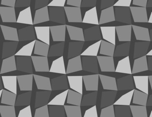 Grey polygon-glass, shards. Background pattern, geometric pattern, origami style with gradient. Bright website template - Illustration