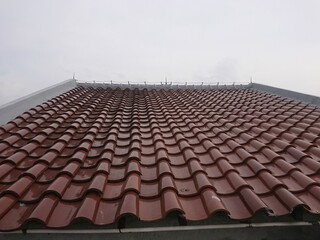 Naklejka premium roof and sky
