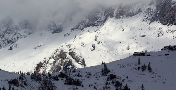 Dachstein Glacier is a glacier[1] located above the town of Ramsau am Dachstein in Austria. Snow is at the top of the glacier throughout the year. This mountain is located south of Salzburg. 
