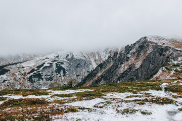 Beautiful landscape in the Carpathians