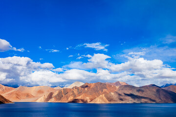 Pangong Tso Lake in Ladakh, India