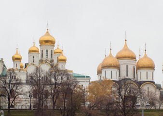 Moscow, Russia, The Kremlin. Cathedral of the Dormition, Cathedral of the Annunciation
