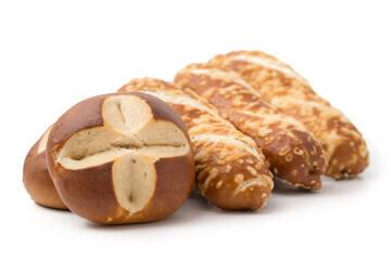 Käse-Laugenstangen und Laugenbrötchen