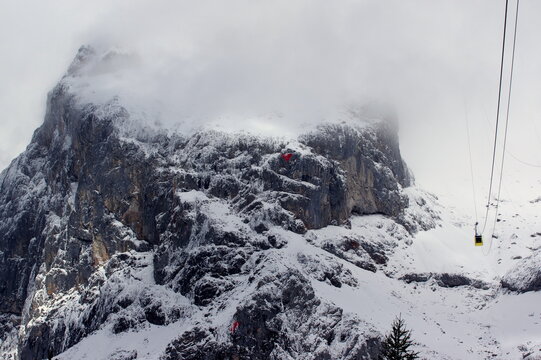 Dachstein Glacier is a glacier[1] located above the town of Ramsau am Dachstein in Austria. Snow is at the top of the glacier throughout the year. This mountain is located south of Salzburg. 