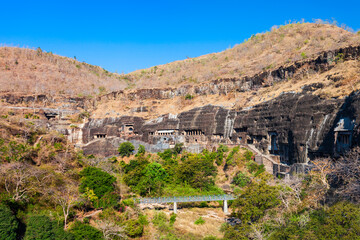 Fototapeta na wymiar Ajanta Caves Aurangabad city, India