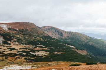 Beautiful landscape in the Carpathians