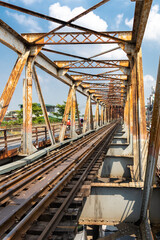 Pont de chemin de fer à Hanoï, Vietnam