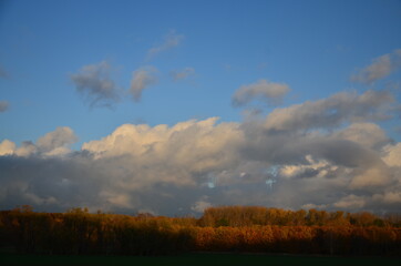 Obraz premium Wenn es Herbst wird auf dem Land 