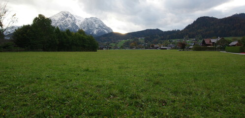 Altausseer See (Altausseersee) in Austria. Naturschutzgebiet Altaussee.