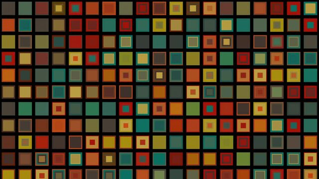 Funky retro tile pattern animation