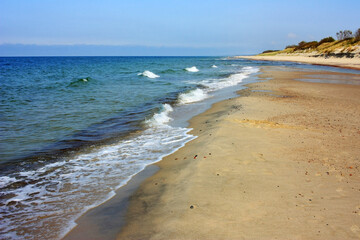 Sandy coast of the Baltic Sea