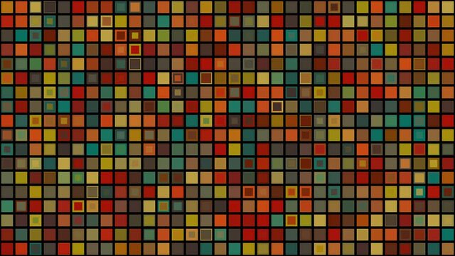 Animated background of funky colorful tiles