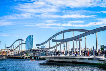 Naklejka premium city harbor