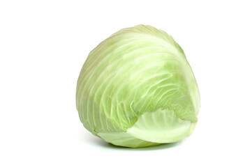 Fototapeta premium White cabbage on a white background