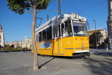 Fototapeta na wymiar Budapest Tram