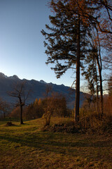 Wunderschöne Herbststimmung in Triesenberg in Liechtenstein 18.11.2020