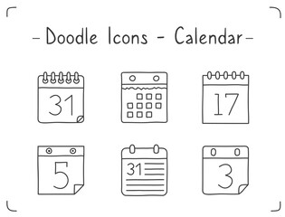 Calendar Doodle Icons