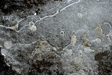 ice on the rocks