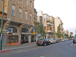 TEL AVIV, IZAIL - OCTOBER 03, 2012: View of Geul Street in the old district of the city