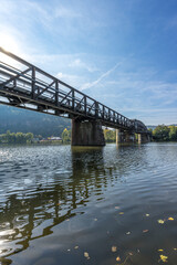 Fototapeta na wymiar Miltenberger Eisenbahnbrücke